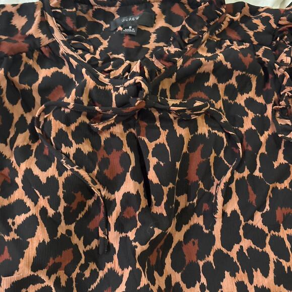 Jcrew small leopard print dress - Picture 4 of 8